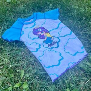 Vintage Y2K Gidget Angel Babe Girly Girl Kids Top Funky Fashionista 7/8 S